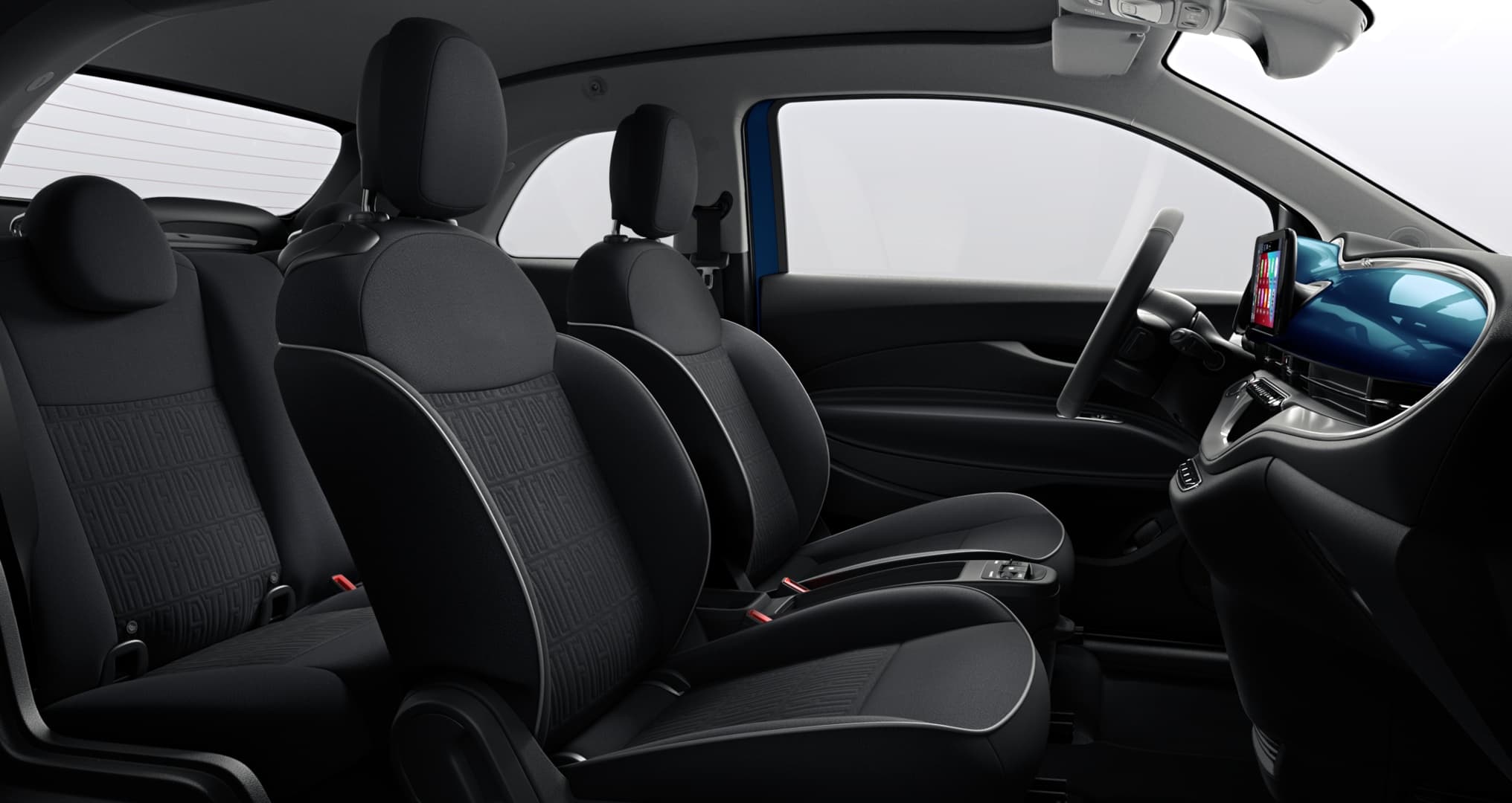 Fiat 500e Cabrio Innenraum von vibe