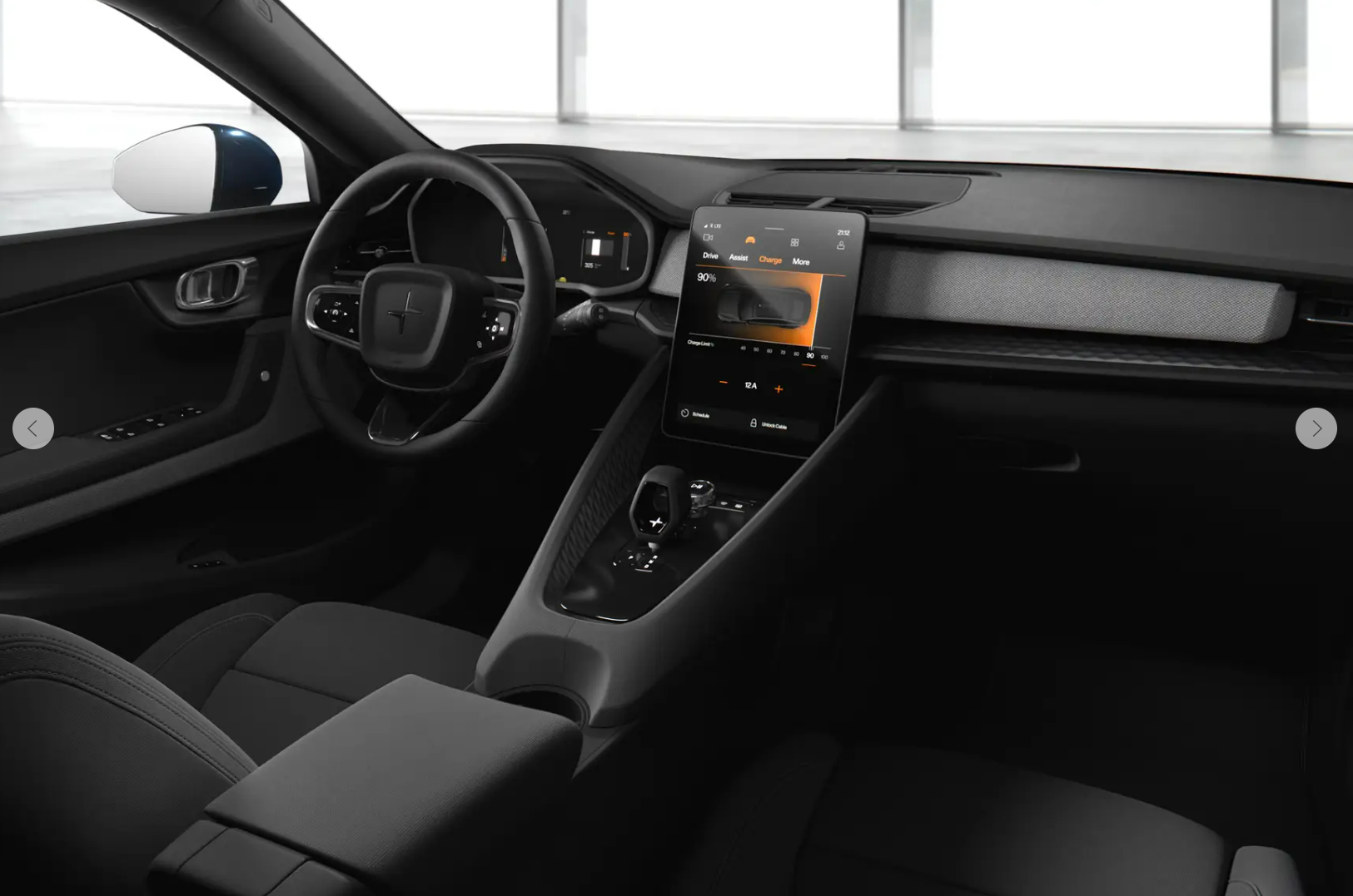 Polestar 2 Standard Range Innenraum von vibe